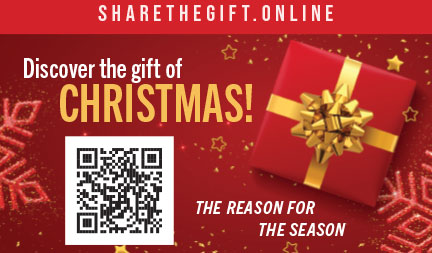 Discover The Gift Of Christmas Business Card | Share The Gift